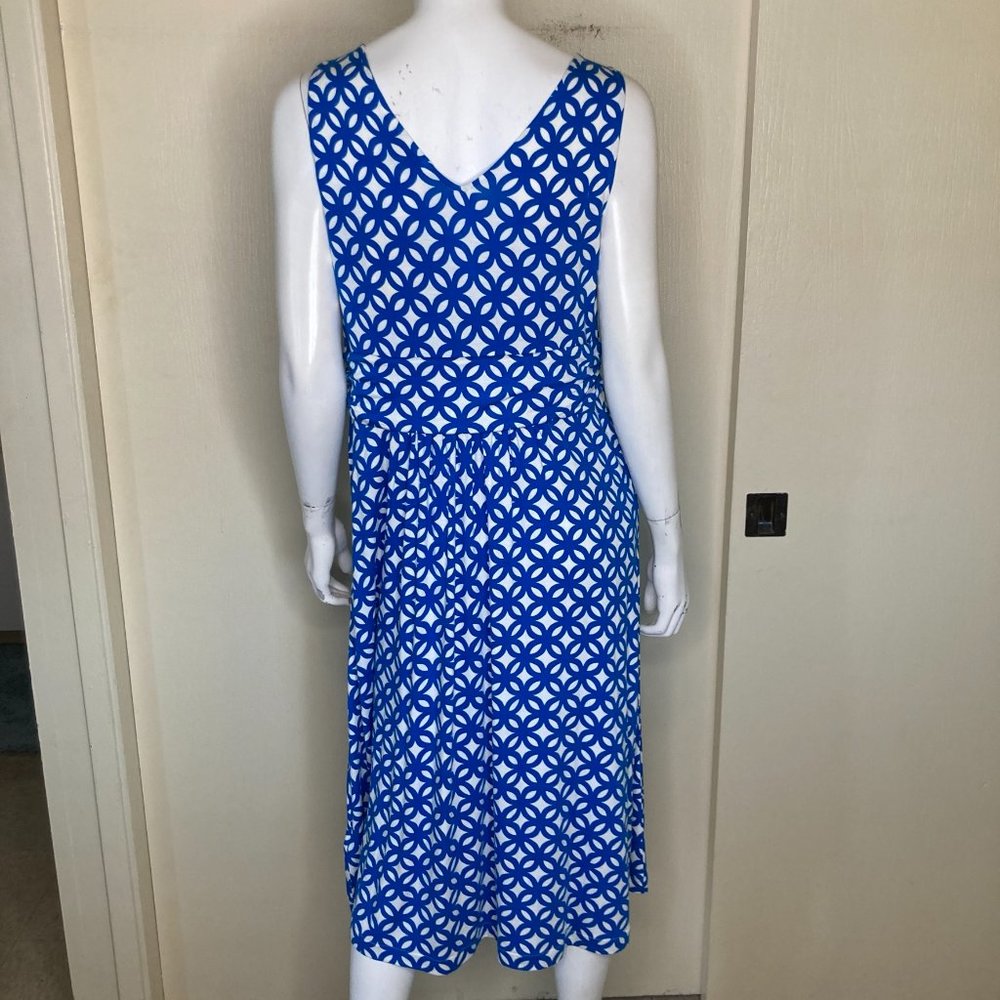 Boden Blue & White Geometric Effie Dress - Picture 4 of 4